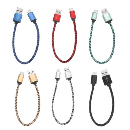 Steady Nylon Cable 0.3 metre Type-C USB charging and fast transfer 2A