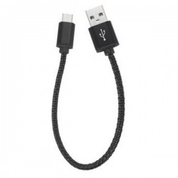 C&acirc;ble en Nylon Tress&eacute; 0.3 m&egrave;tre Type-C USB  charge et transfert rapide 2A