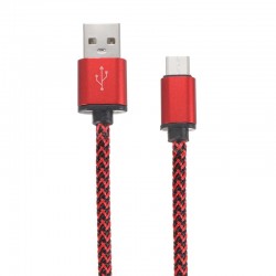 Braided Nylon Cable Type-C USB Transfer and Fast Charge 2.1A