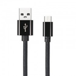 C&acirc;ble en Nylon Tress&eacute; Type-C USB transfert et charge rapide 2.1A