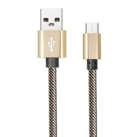 Braided Nylon Cable Type-C USB 1 meter transfer and fast charge 2.1A