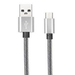 Braided Nylon Cable Type-C USB Transfer and Fast Charge 2.1A