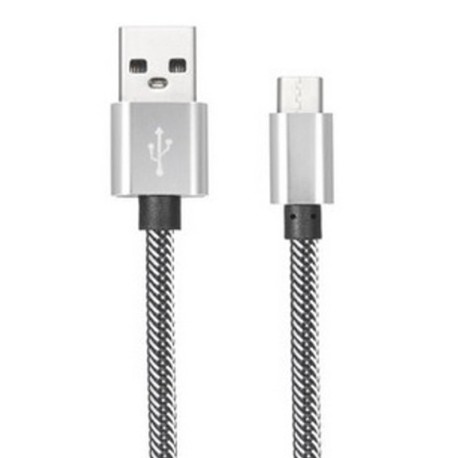 Braided Nylon Cable Type-C USB 1 meter transfer and fast charge 2.1A