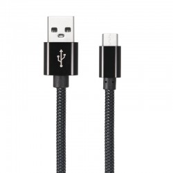 C&acirc;ble en Nylon Tress&eacute; Type-C USB transfert et charge rapide 2.1A