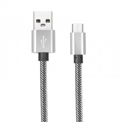 C&acirc;ble en Nylon Tress&eacute; Type-C USB transfert et charge rapide 2.1A