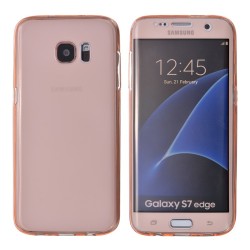 Front and rear TPU transparent protection pour Samsung Galaxy S7 Edge