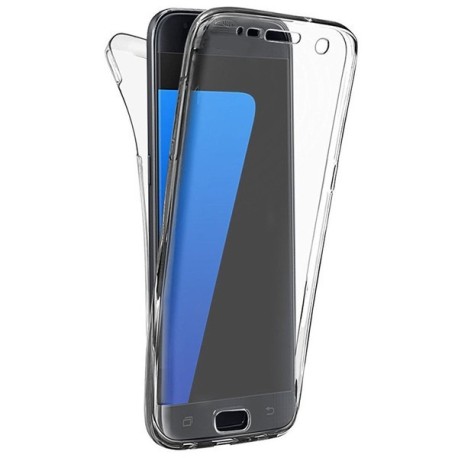 Front and rear TPU transparent protection pour Samsung Galaxy S7 Edge