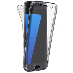 Front and rear TPU transparent protection pour Samsung Galaxy S7 Edge