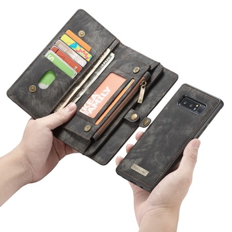 Deluxe Wallet Cover Magnet Leather pour Samsung Galaxy Note 8