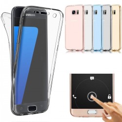 Transparent integral silicone cover pour Samsung Galaxy A3/A5/A7 2017 version