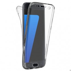 Housse silicone int&eacute;gral transparente pour Samsung Galaxy A3/A5/A7 Version 2017