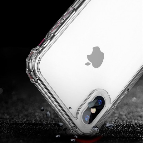 Étui pour iphone de téléphone en Silicone Transparent antichoc 11 X XS XR XS Max 8 7 6 6S Plus couverture arrière de protection 