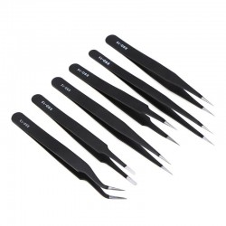 6 mobile phone repair tweezers for iPhone and Android