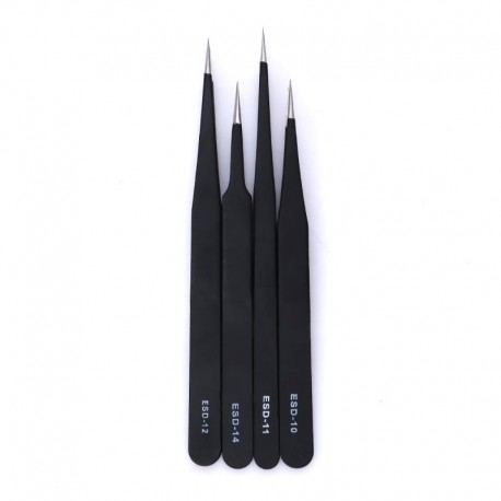 6 pinces brucelles réparation téléphone portable pour iPhone et Android