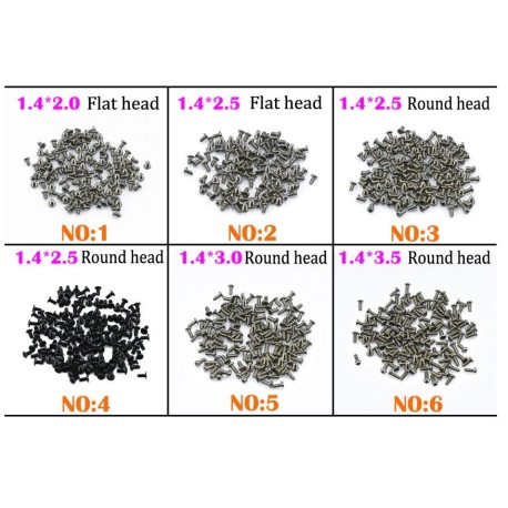 Full Screw for Antroid Smartphone 1.4X2.0 2.5 3.0 3.5mm