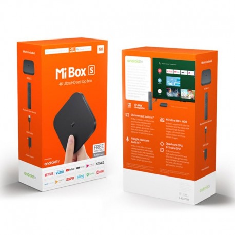 Xiaomi mi TV Box S 4K HDR Android 8.1 2G 8G WIFI BT Version mondiale Original