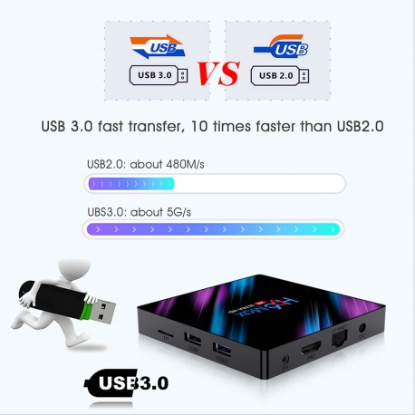 LEMFO h96 max smart tv box Android 9 0 assistant vocal