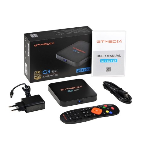 GTMEDIA G3 Android TV Box 4K IPTV 2 Go RAM + 16 Go ROM WiFi  Support Netflix