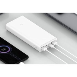 Xiaomi Mi Power Bank 3 polymer Li-ION 20000 mAh charges Nintendo Switch, or laptops.