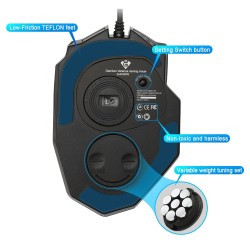 Cheap gaming mouse Rocketek 16400dpi 19 programmable buttons
