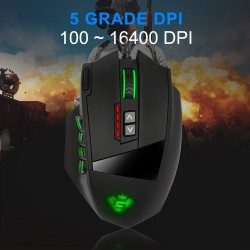  Souris gamers pas cher Rocketek 16400dpi 19 boutons programmable