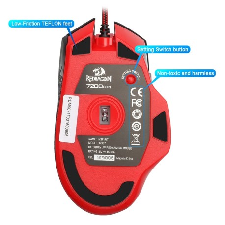 Cheap Redragon M907 INSPIRIT 14400 DPI