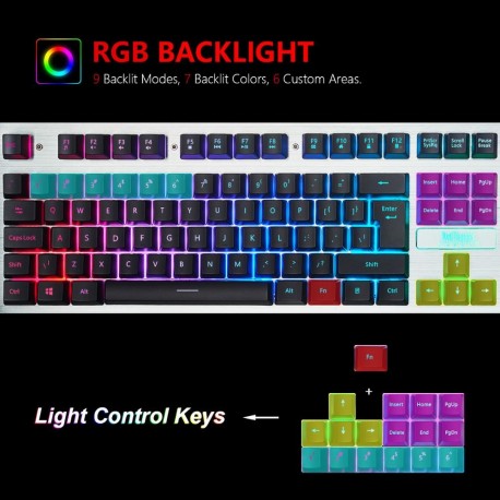 clavier de jeu gaming lumineux k900 Éclairage 
