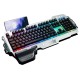Luminous gamer keyboard k900 RGB LED lighting wired silent, waterproof with its phone holder