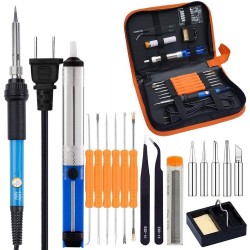Complete 60W electric soldering iron kit with these repair tools