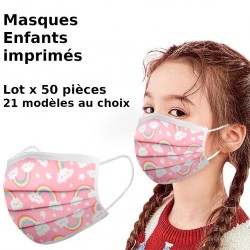 printed child protective masks