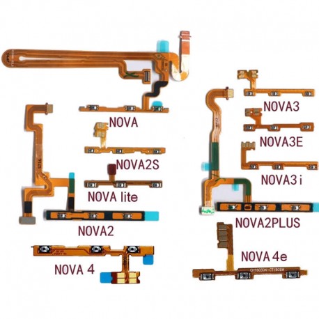 Nappe Power on Off et volume Huawei Nova 4, 4e, Nova 3, 3i, 3e, Nova 2, 2i, 2s, 2 lite, Nova...