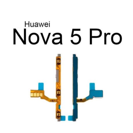 On Off Power & Volume Button Flex Cable For Huawei Nova 5 5i Pro Nova 5Z 5T Power Volume Switch Control Flex Ribbon Repair Parts