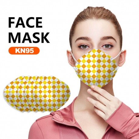 50Pcs 4 layers KN95 Mouth Face Mask Customized Disposable Breathable Masks Special Flower Starry Personalized Printed Mask