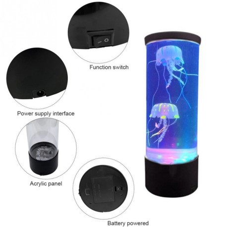 magic silicone meduse lamp of several multicolor leds