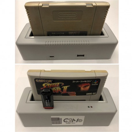 Adaptateur multi cartouche et rom Original Super NES avec lecteur clef usb pour rom
