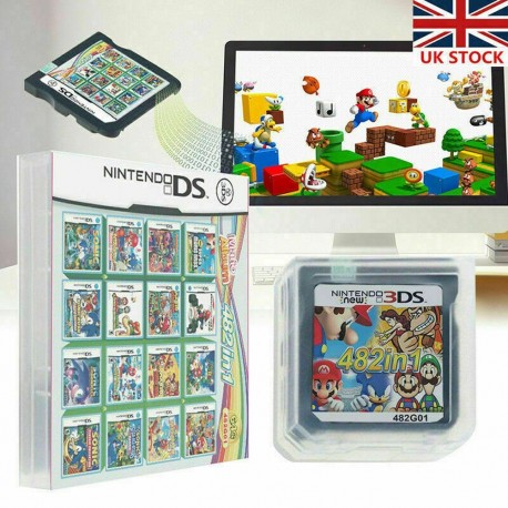 cartouche de jeux 482 en  1 pour  Console  NDS NDSL 2DS 3DS 3DSLL NDSI