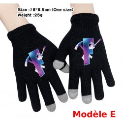 Pair de Gants tactile Fortnite Homme Femme, Gants chauds pour utilisation smartphone