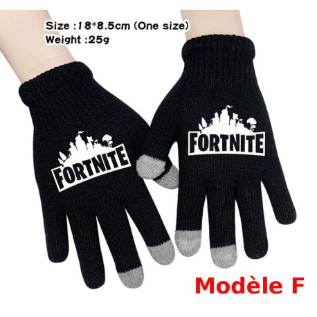 Pair of Fortnite Men's Women's Touch Gloves, Warm gloves for smartphone use