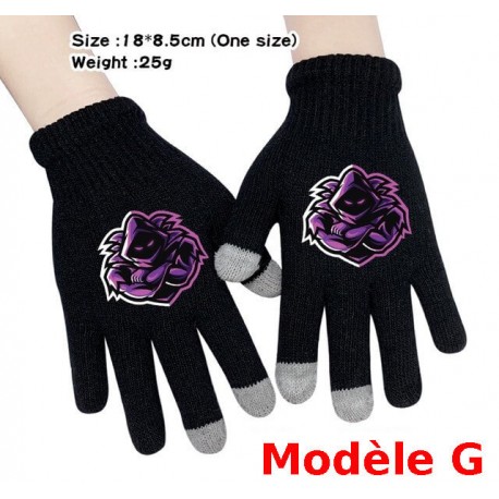 Pair de Gants tactile Fortnite Homme Femme, Gants chauds pour utilisation smartphone
