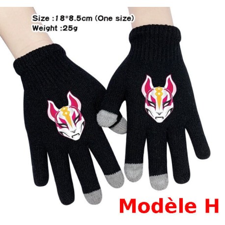 Pair of Fortnite Men's Women's Touch Gloves, Warm gloves for smartphone use