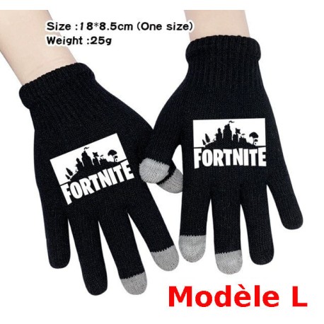 Pair of Fortnite Men's Women's Touch Gloves, Warm gloves for smartphone use