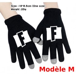 Pair de Gants tactile Fortnite Homme Femme, Gants chauds pour utilisation smartphone