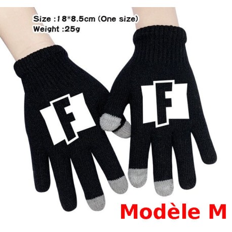 Pair of Fortnite Men's Women's Touch Gloves, Warm gloves for smartphone use