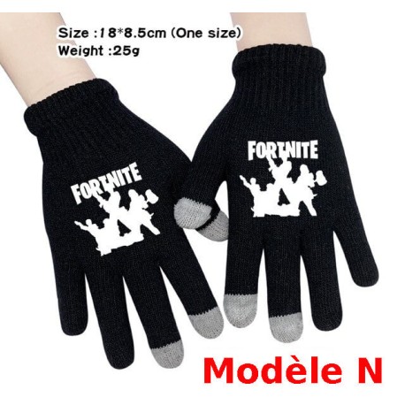 Pair of Fortnite Men's Women's Touch Gloves, Warm gloves for smartphone use