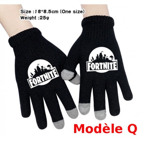 Pair de Gants tactile Fortnite Homme Femme, Gants chauds pour utilisation smartphone