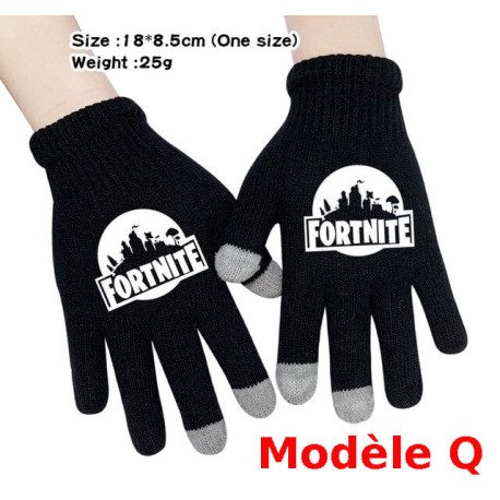 Pair of Fortnite Men's Women's Touch Gloves, Warm gloves for smartphone use