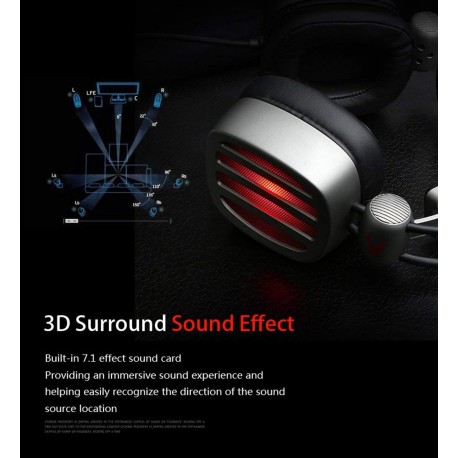 helmet XIBERIA S21 playing helmet with Microphone 7.1 sound stereo LED light
