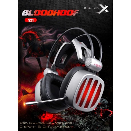casque XIBERIA S21 casque de jeu avec Microphone 7.1 son Surround stéréo lumière LED