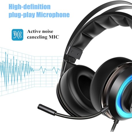 XIBERIA T19 3D Surround USB Headset Headset with Microphone active anti-noise