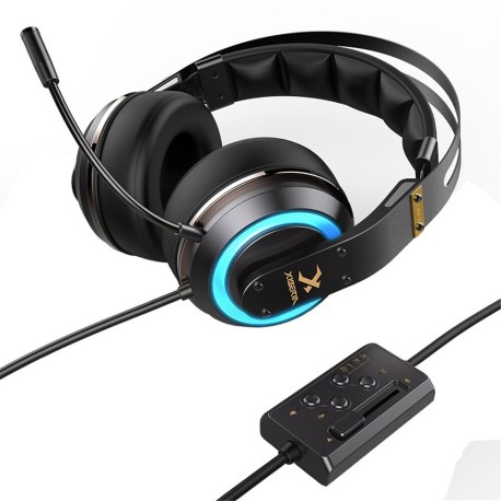 XIBERIA T19 3D Surround USB Headset Headset with Microphone active anti-noise